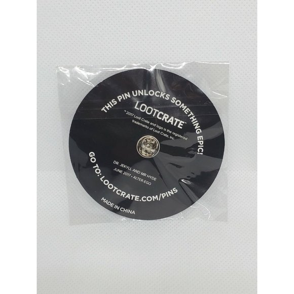 Dr. Jekyll And Mr. Hyde Pin - Loot Crate Exclusive June 2017 Alter-Ego #lootpins - Picture 2 of 3